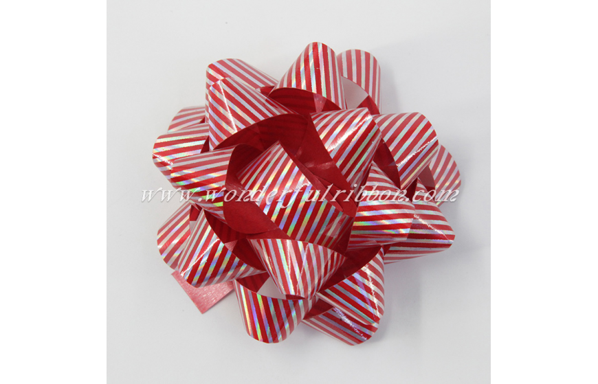 Diagonal Striped Star Bow 