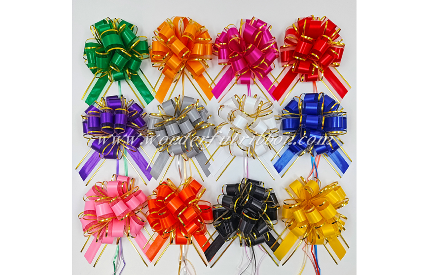 Ink Color Organza Pull Bow